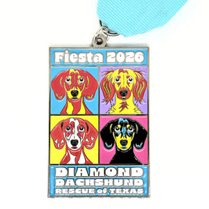RESTOCKED 120 LEFT!] Diamond Dachshund Fiesta Medal 2026