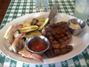 See that steak?  Yeah, almost all of it was fat...