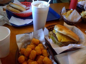 Texas Hamburger Company The seasoning of the burger really shone through and the shake is worth the price.