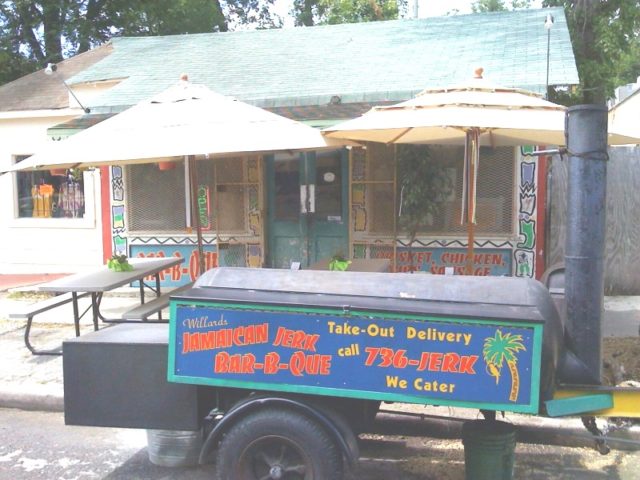 Willard's Smoker If you are having a hard time finding the restaurant, look for the smoker.