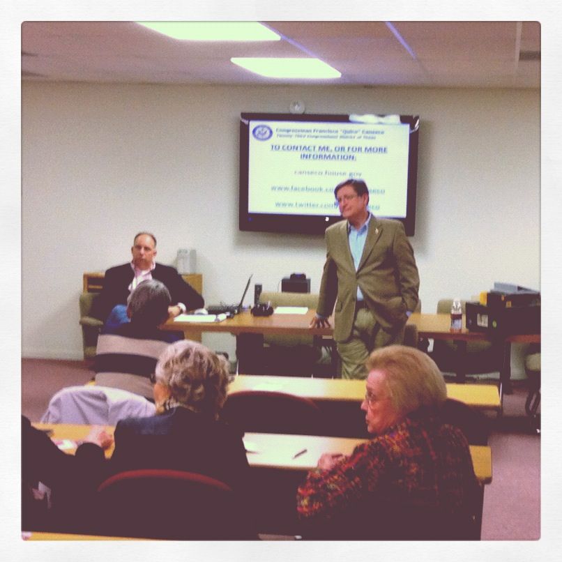 SOPA and Congressman Francisco Canseco (My Rep)