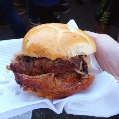 Munich Oktoberfest 03 - Haxn Semmel or Roasted Pork Sandwich