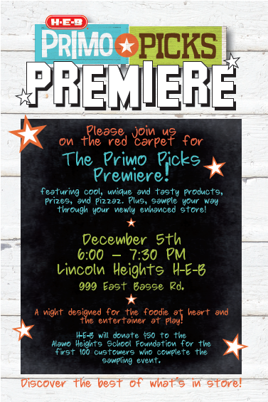 HEB Primo Picks Premiere