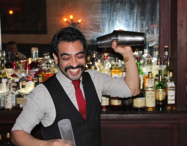 Mixing a Drink at Esquire Tavern