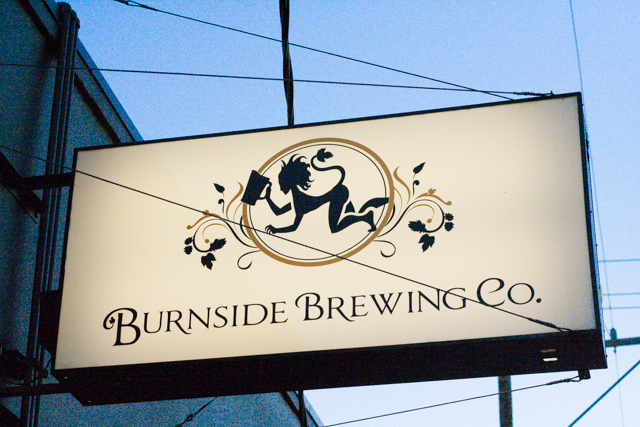 Portland Burnside Brewing Co Sign