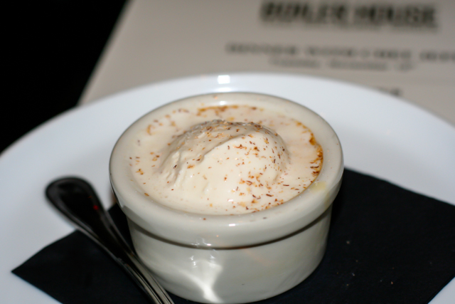 Boiler House Eggnog Creme Brulee