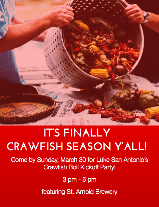 Lüke Crawfish Boil: March 30