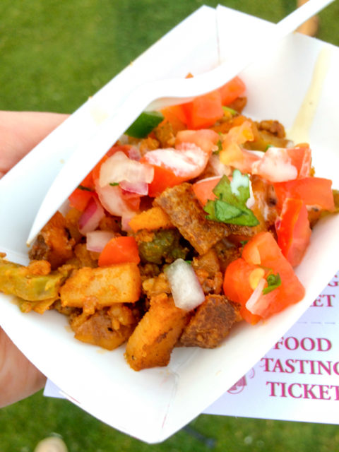 Knife & Fork's Chorizo Hash - Taste of Northside 2014