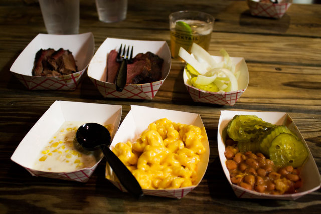 All the eats from the evening. 