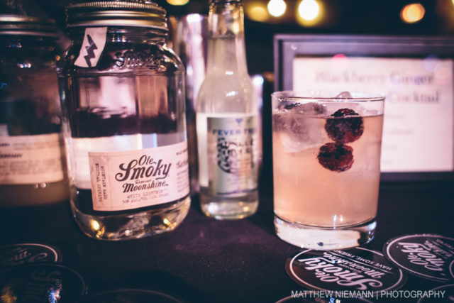 Old Smoky Ginger Blackberry Cocktail at SA Cocktail Conference Opening Party