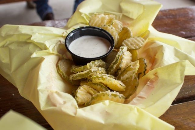 Fried Pickles Chunky Burgers