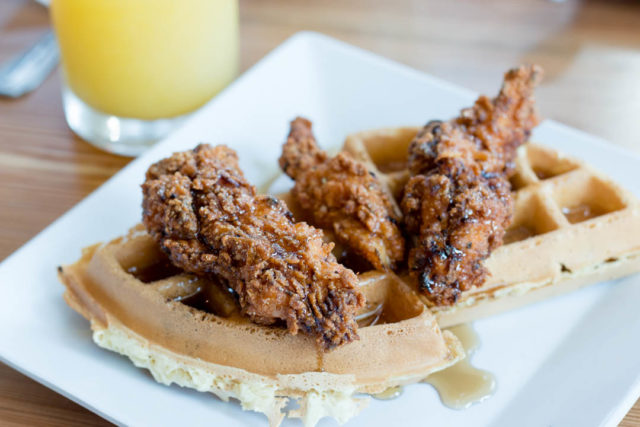 Tacos and Tequila Brunch Chicken Waffle