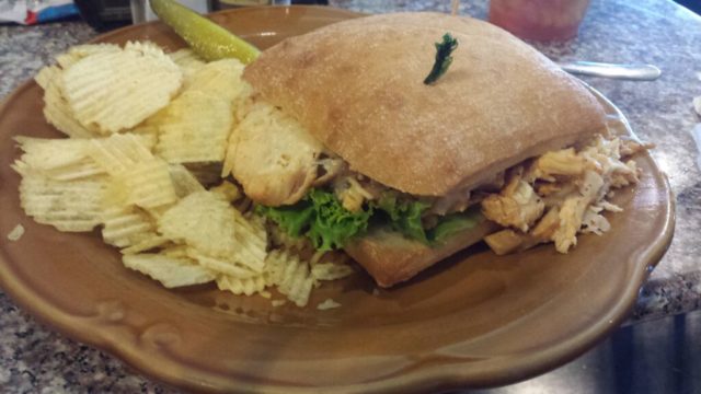Chicken Chipotle Parmesan sandwich at WD Deli.