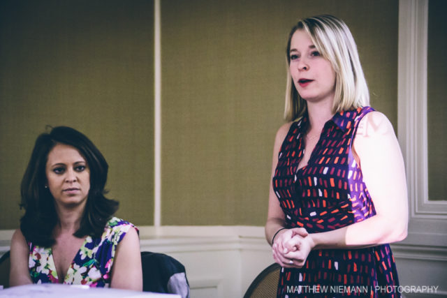 Claire Bertin-Lang hosting Iconic Cocktail Class at 2016 San Antonio Cocktail Conference