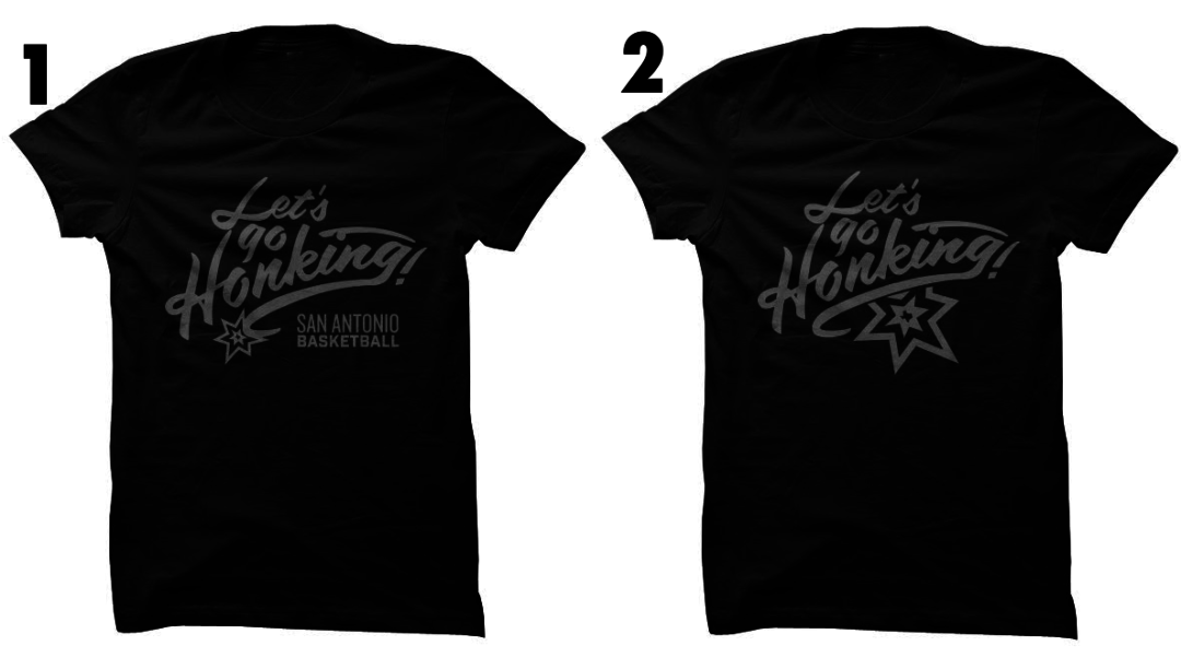 Vote For Your Favorite “Let’s Go Honking!” Spurs Inspired Shirt