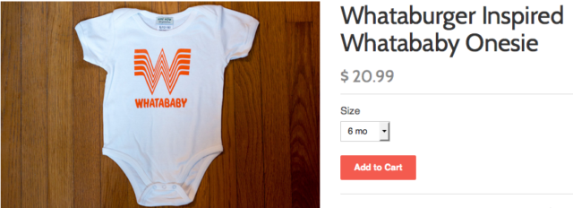 Whataburger Whatababy Onesie Store