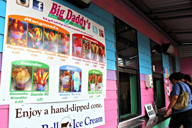 Menu Big Daddys Treats Eats