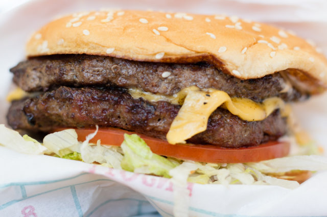 Eponymous Frontier Burger. Photo by Garrett Heath.