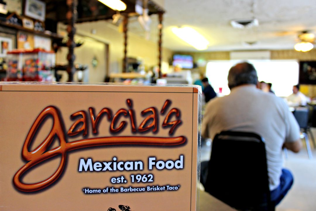 Menu and Inside Garcia's Mexican Restaurant - SA Flavor