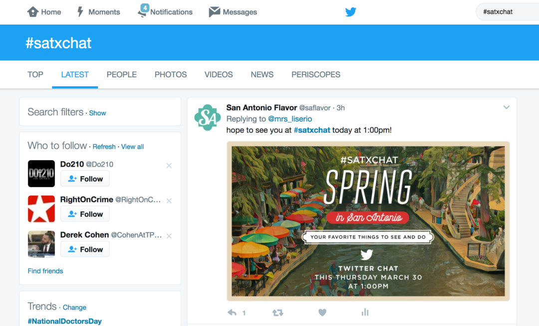 SATXChat Screen Shot
