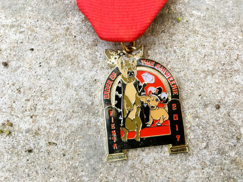 Loyda Jimenez Order of the Chiweenie Fiesta Medal 2017
