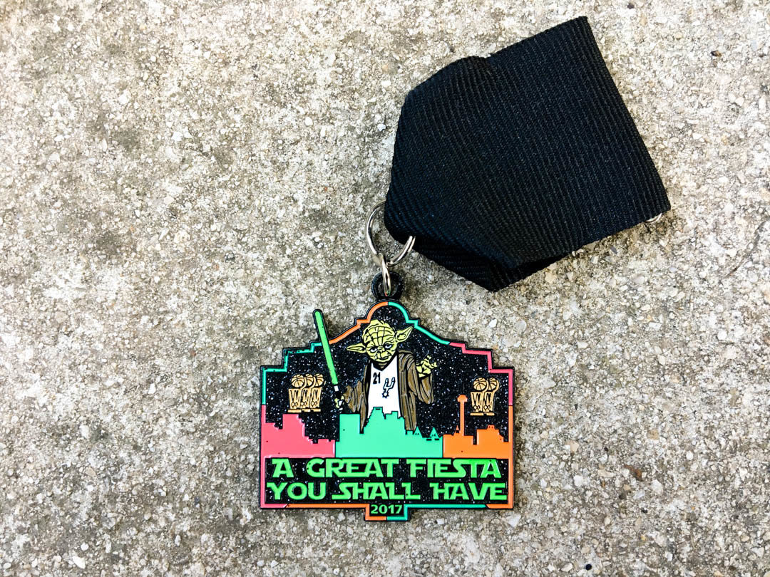 Morales Family Glow in the Dark Spurs Yoda Fiesta Medal 2017
