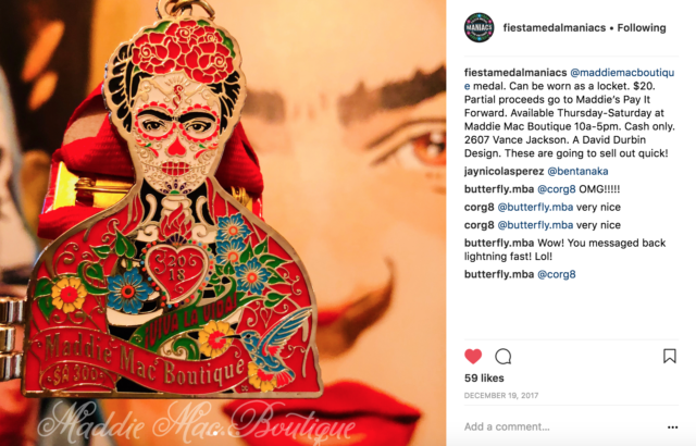 Frida Locket Maddie Mac Boutique David Durbin Fiesta Medals 2018